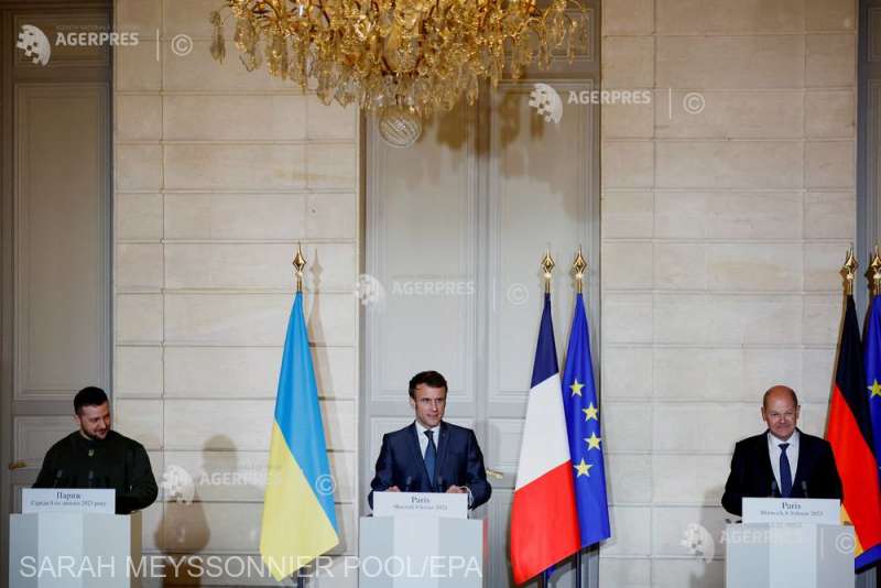 Photo of video | Zelenski primeşte la Paris sprijin din partea aliaţilor: Cere armament greu şi avioane
